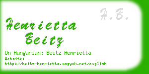 henrietta beitz business card